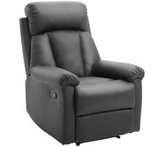 Sillón Reclinable Acero, MDF, PU y Espuma HOMCOM