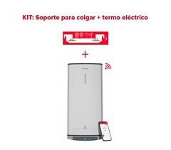 Termo eléctrico inteligente Velis Tech Dry 100L + Soporte de pared