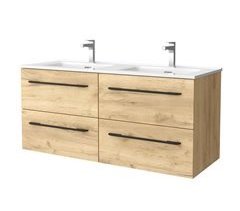 Mueble de baño Morai con tirador  | Lavabo de porcelana 120