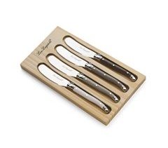 Pack 4 cuchillos mantequeros Tradition Lou Laguiole acero inox