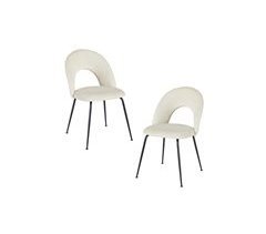 Pack 2 Sillas Dawa Black Terciopelo