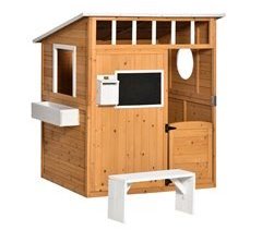 Casita Infantil de Exterior Madera de Abeto Outsunny