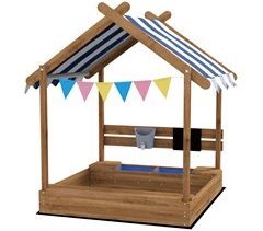 Arenero para Niños Madera de Abeto Outsunny
