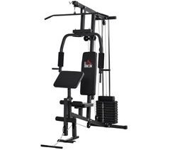 Multiestación Acero, PU HOMCOM, deportes y ocio - musculación