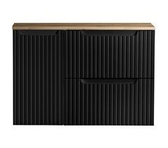 Mueble bajo lavabo Newport mural con 2 cajones MDF 80