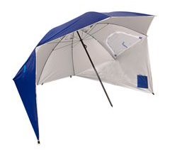 Aktive Sombrilla playa y paraviento UV50 c/chimenea antiviento, ventanas y funda