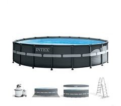 Piscina elevada redonda con depuradora Ultra XTR Frame INTEX