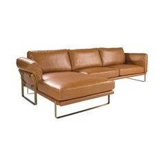 ANGEL CERDA Sofá chaise longue izquierda piel