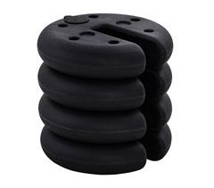 Juego de 4 Pesos para Gazebo HDPE Outsunny 25x25
