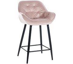 Taburete de bar Gibson en tela o terciopelo