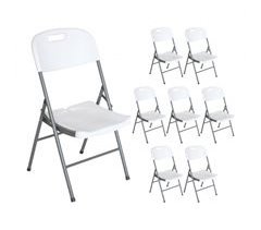 Pack 8 Sillas Plegables con Asa Thinia Home