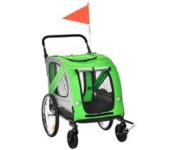 Remolque de Bicicleta Perros Acero, Tela Oxford PawHut