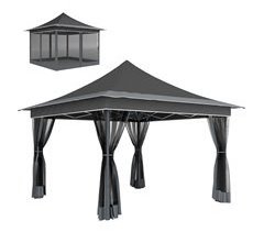 Carpa Plegable Tela Oxford, Metal Outsunny