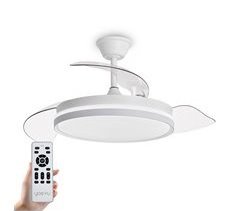 YOEVU - Ventilador de techo retractil luz LED
