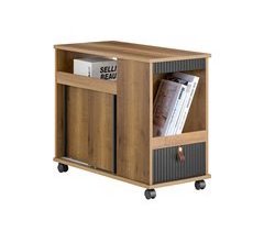 Mesa Auxiliar Mesa de Centro con 1 Cajón FBT143-PF SoBuy ES