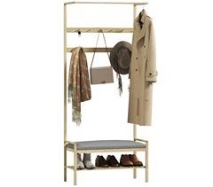 Perchero Zapatero Bambú HOMCOM, hogar - muebles de recibidor