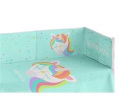 Chichonera de bebé cuna transpirable. Colección Unicorn
