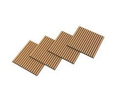 Set de 12 paneles acústicos Vang 3D 4,32 m² lamas lineales