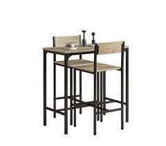 Juegos de Mesa Alta y 2 taburetes OGT03-N SoBuy 89x45