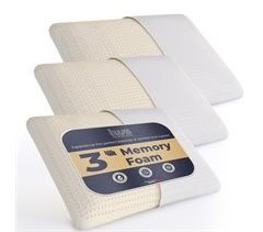 The White Stone Set 3 Almohadas Memory Foam Ergonómicas y frescas