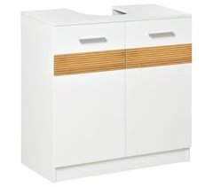 Mueble para Debajo del Lavabo MDF y Bambú kleankin, hogar - baño 60