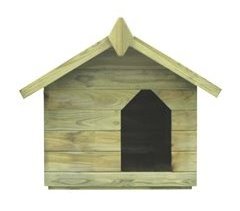 Casa De Perro De Madera
