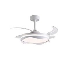 Ventilador de techo Olas Bel Air W  aspas retráctiles con luz LE