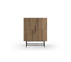 Mueble auxiliar 4 puertas color roble DIAL