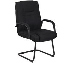 Silla Cantiléver XXL Attila Tapizada en Tela
