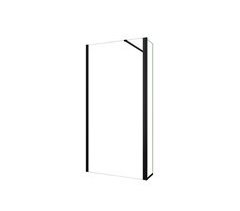 Walkin Panel de ducha Panel fijo + Lateral giratorio, Barra