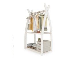 Perchero dormitorio infantil MAMOI en madera natural 53