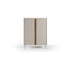 Mueble auxiliar alto LUCILE 2 puertas color crema