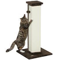 Rascador para Gatos Aglomerado de Madera, Felpa PawHut