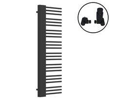 Radiador toallero mural Kviteseid 24 tubos acero [neu.haus]