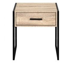 Mesita de noche CAELI un cajón color roble