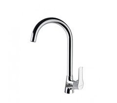 Grifo de Fregadero de Cocina Monomando con Caño Cisne