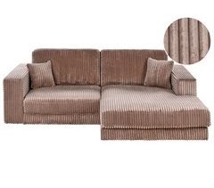 Beliani Sofá esquinero Pana LOFOTEN