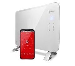 Radiador Eléctrico Convector Cristal 1000W Calefacción WIFI APP Gridinlux