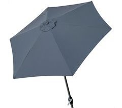 Parasol hexagonal 300 cm color antracita mástil aluminio Aktive Garden