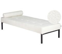 Beliani Chaise longue Bouclé CHINON