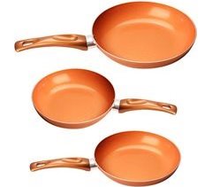 Juego Sartenes Provenza Set 3 Piezas Cocina Vitro Inducción Aluminio Gridinlux