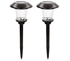 Aktive Set de 2 balizas solares LED 6 lúmenes con estaca