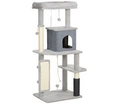 Árbol para Gatos Aglomerado de Madera PawHut