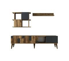 Mueble de televisión efecto madera