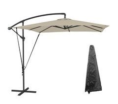 Parasol Excéntrico Metal, Poliéster Outsunny