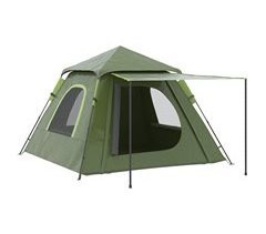 Tienda de Campaña Tafetán 210T, Fibra de Vidrio, Metal Outsunny