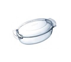 Cazuela ovalada Classic Vidrio Pyrex con tapa