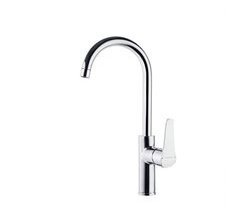 Grifo de Fregadero de Cocina Monomando con Caño Alto