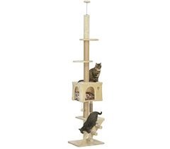 Árbol para Gatos Aglomerado de Madera PawHut