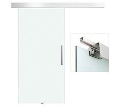 Puerta Corredera Vidrio, Aleacion de aluminio HOMCOM 200